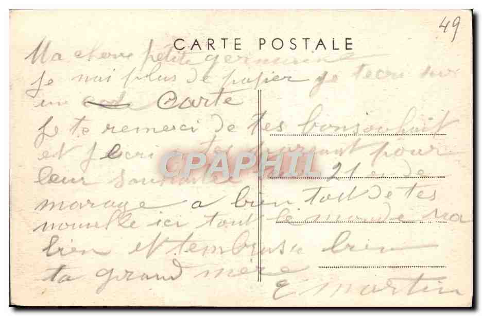 CPA Brissac Le Chateau — Rückseite