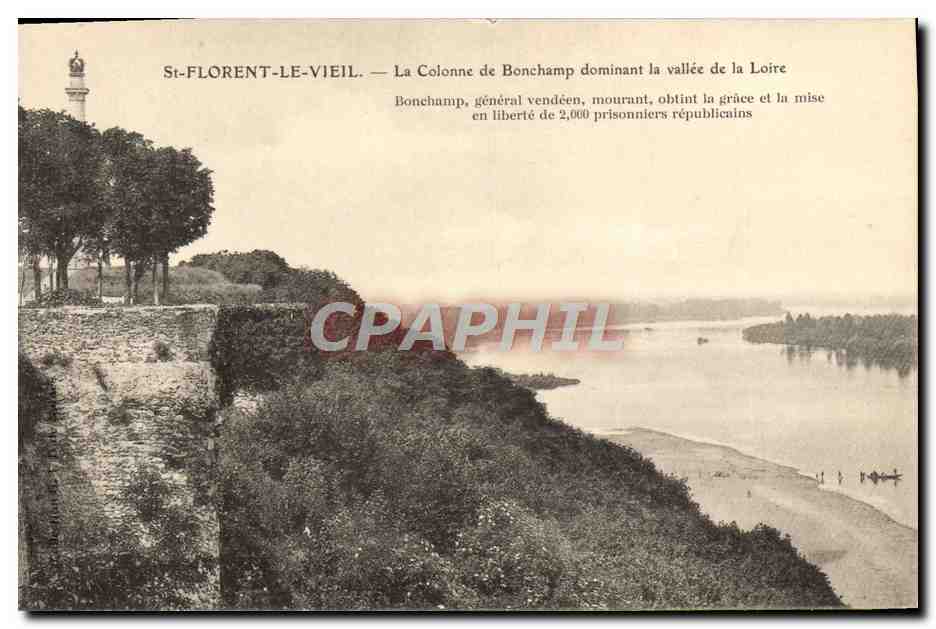 CPA St Florent Le Vieil La Colonne De Bonchamp Dominant la Vallee