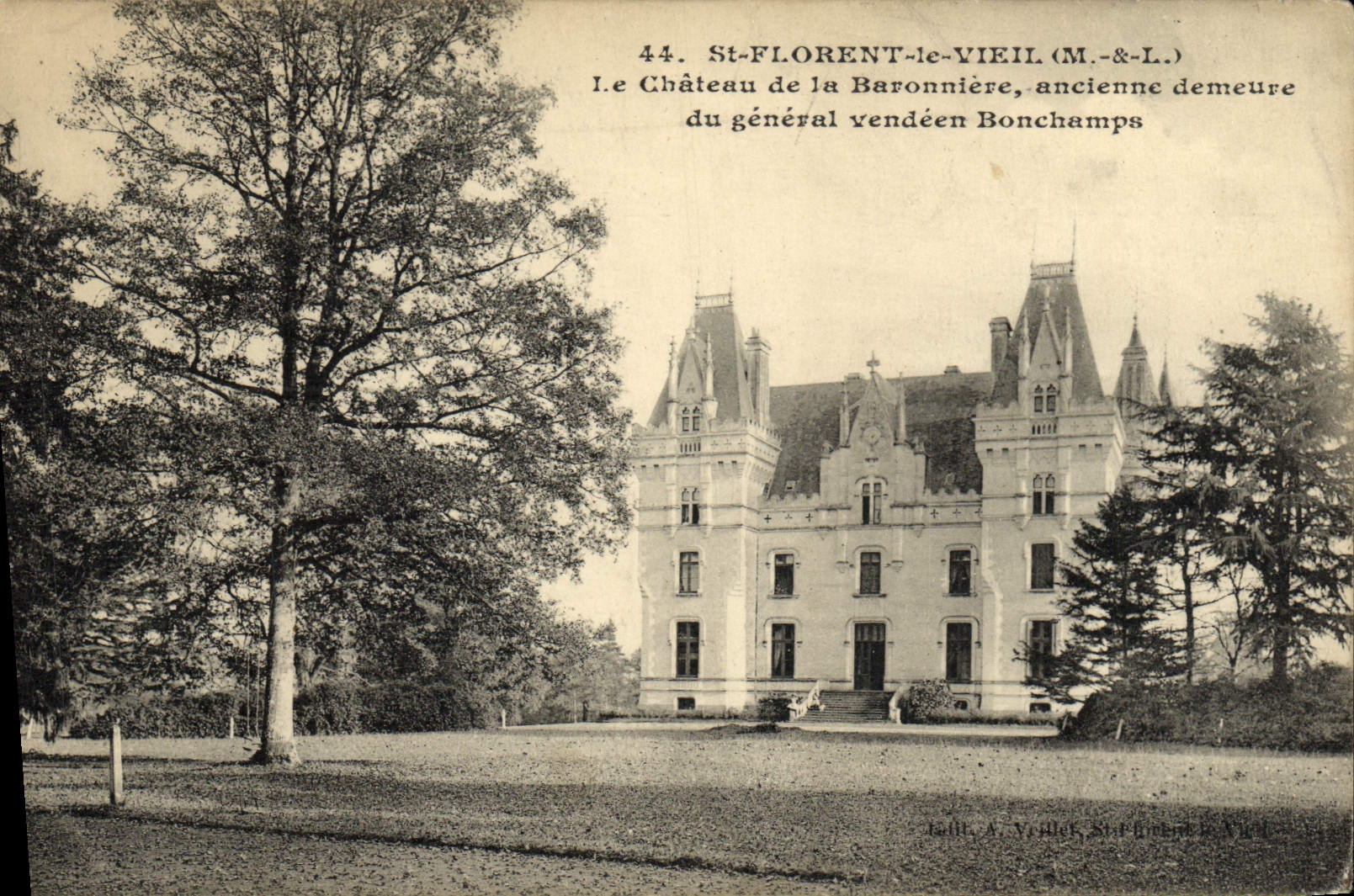CPA St Florent Le Vieil Le Chateau de la Baronniere Ancienne demeure du general vendeen Bonchamps