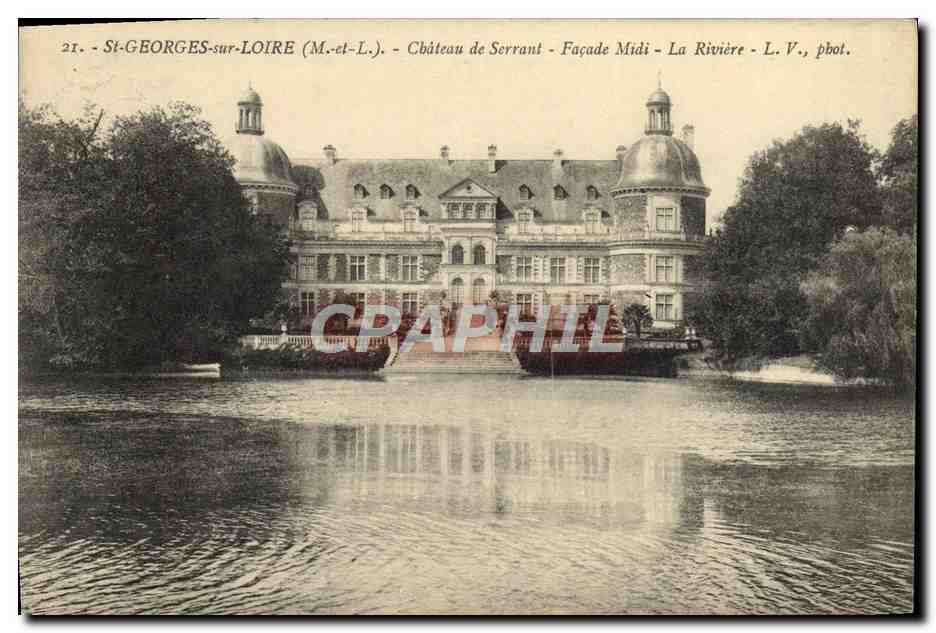 CPA St Georges sur Loire Chateau de Serrant Facade Midi