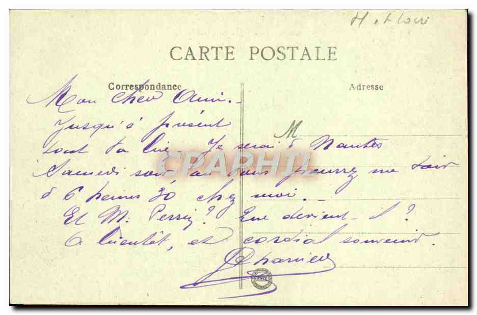 CPA Saumur Le Quai de Limoges Vu de Face — Rückseite