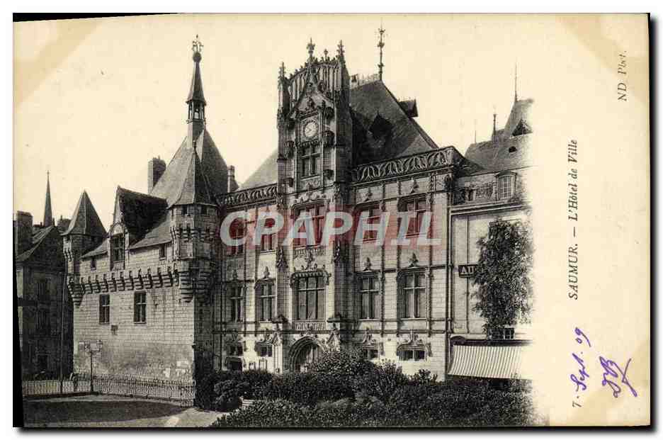 CPA Saumur L'hotel de ville 