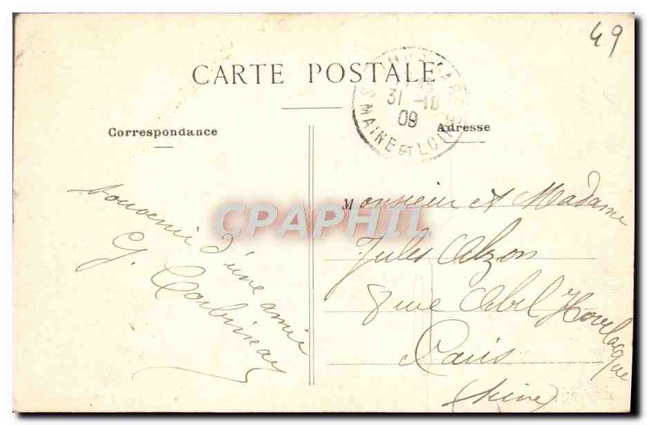 CPA Saumur Le College de Jeunes Filles — Back