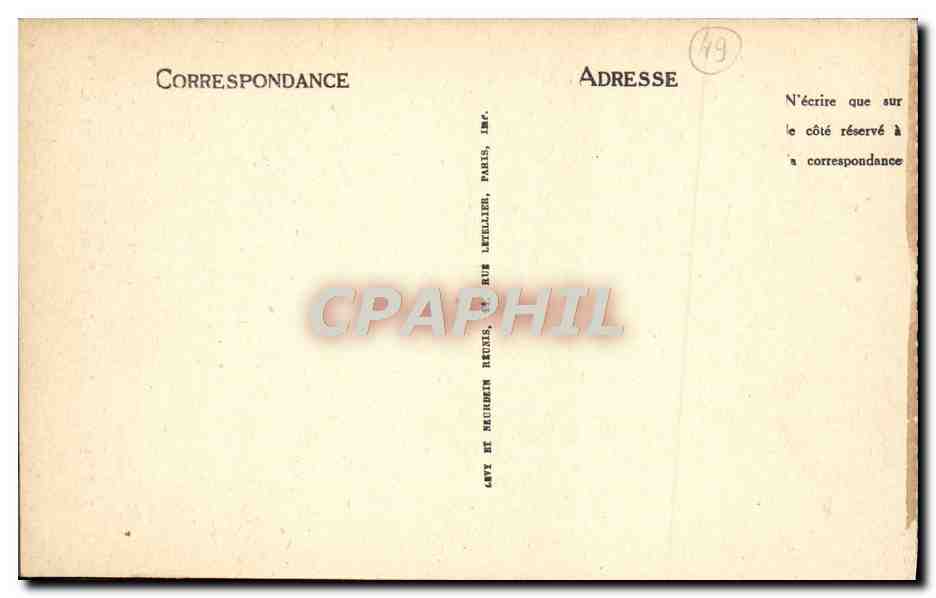 CPA Saumur Chapelle Notre Dame des Ardilliers  — Rückseite