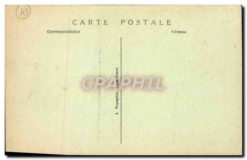CPA Saumur Maison des Rois de France Rue Dacier — Rückseite