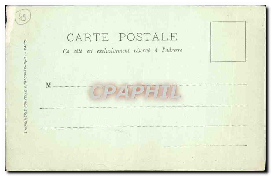 CPA Angers Galerie David d'Angers — Rückseite