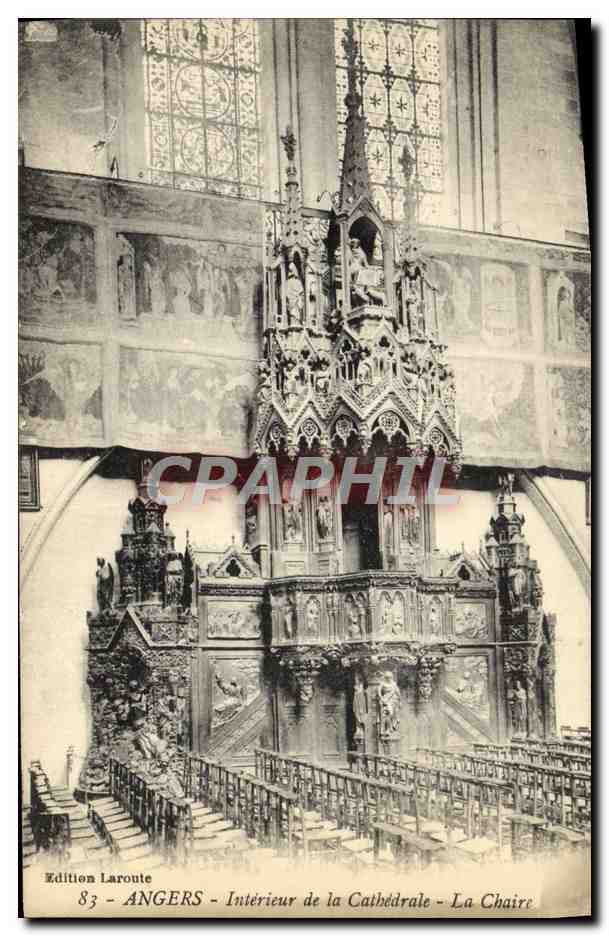 CPA Angers Interieur de la Cathedrale La Chaire