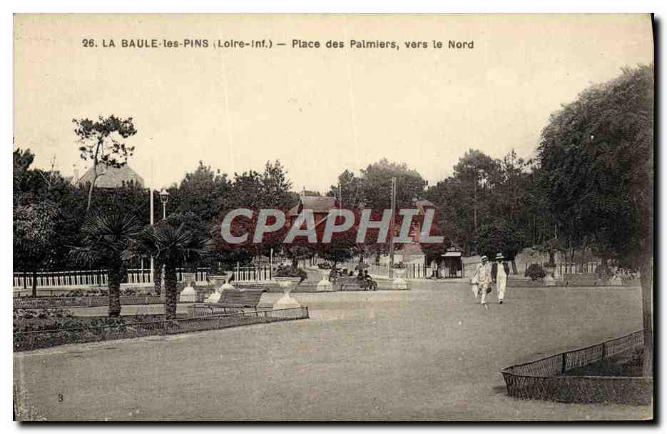 CPA La Baule les Pins Place des Palmiers vers le Nord