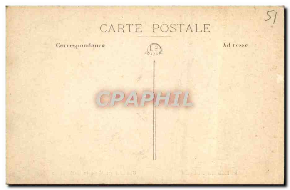 CPA Reims En Ruines Grand Portail de la Cathedrale — Rückseite