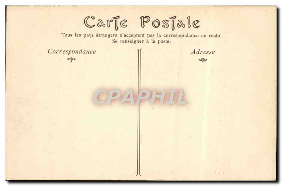 CPA Reims La Cathedrale Le Grand Portail — Back