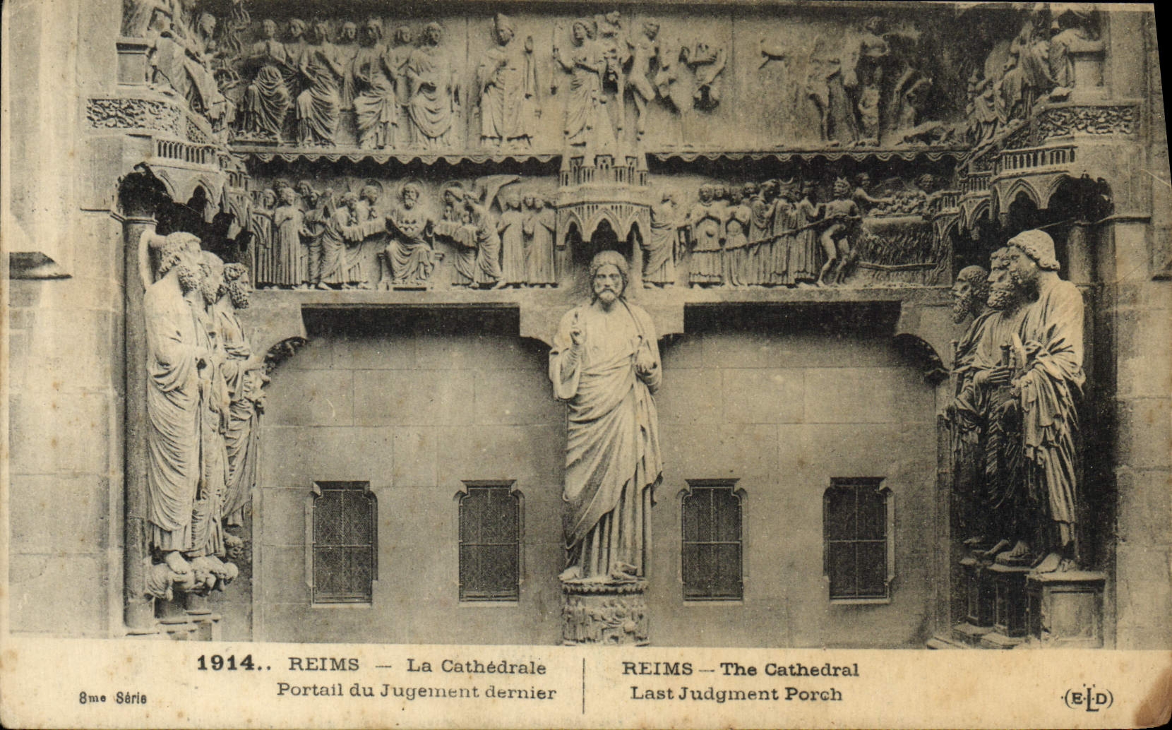 CPA Reims La Cathedrale Portail du Jugement Dernier