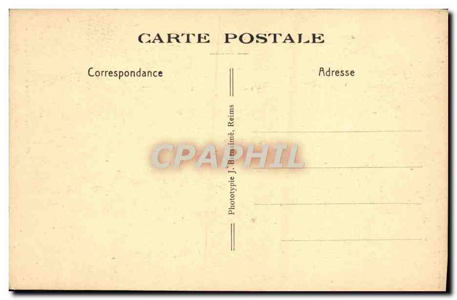CPA Reims La Cathedrale Porche Nord Le Beau Dieu — Rückseite