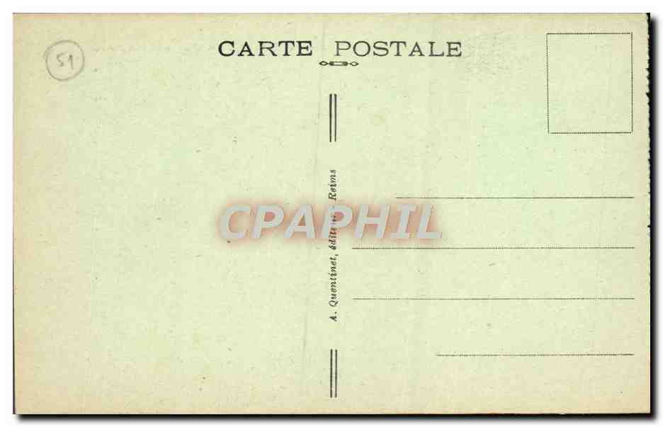 CPA Reims Le Transept Nord de la Cathedrale — Rückseite