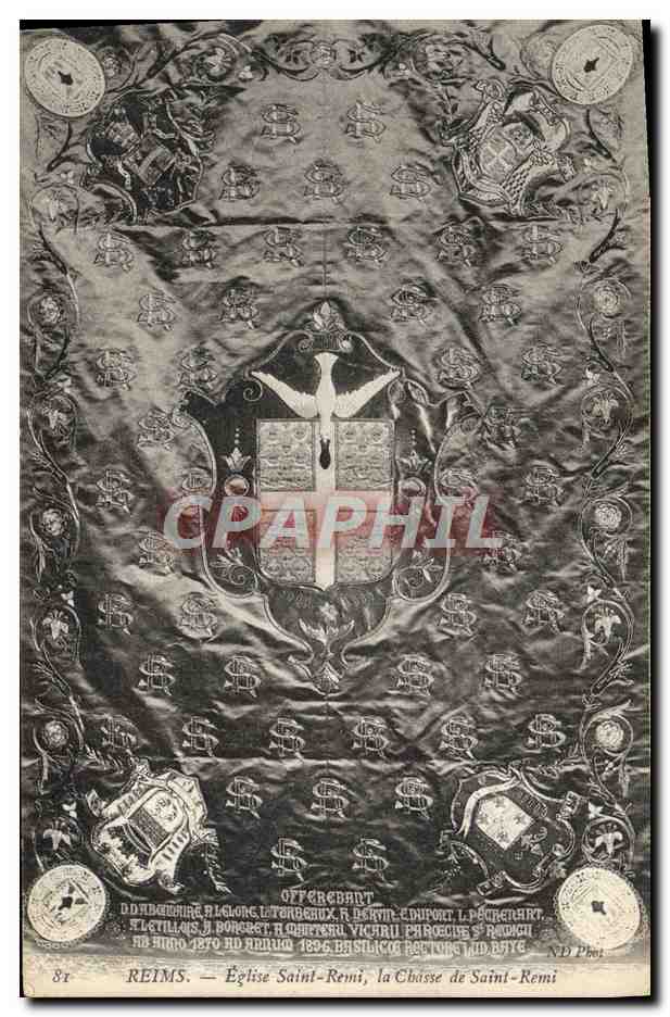 CPA Reims Eglise Saint la Chasse de Saint Remi
