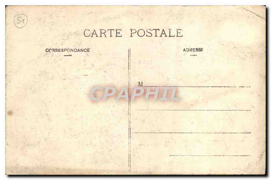 CPA Reims Grand Portail Porche central — Rückseite