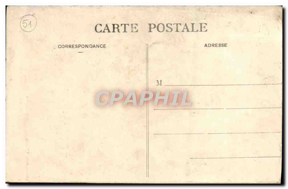 CPA Reims Cathedrale Bas Cote — Rückseite