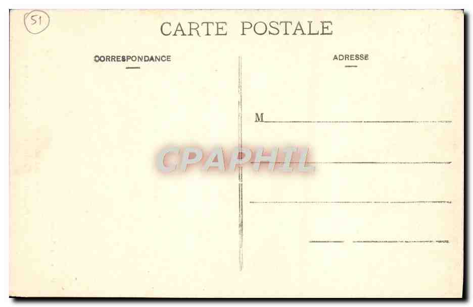 CPA Reims La Cathedrale Grand Portail Porche central La Visitation — Rückseite