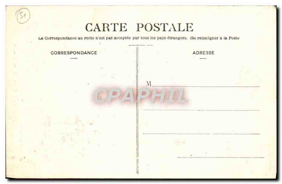 CPA Reims La Cathedrale Porte Romane — Back