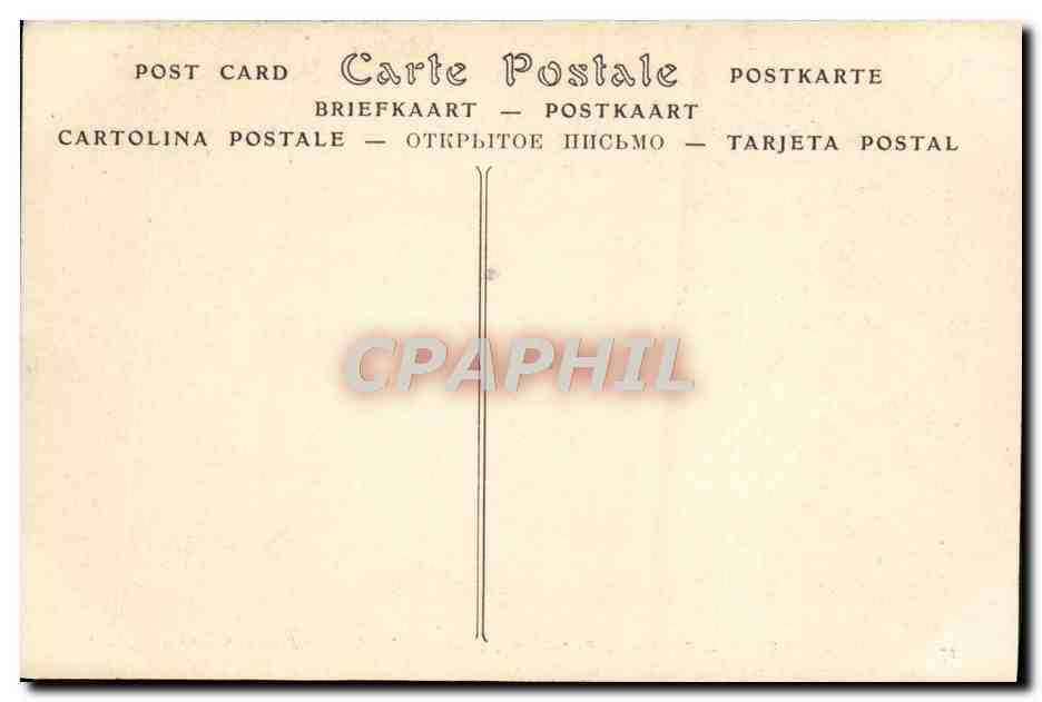 CPA Reims Cathedrale Tympan du portail Nord scenes de la vie de Saint Remi et Saint Nicaise — Verso