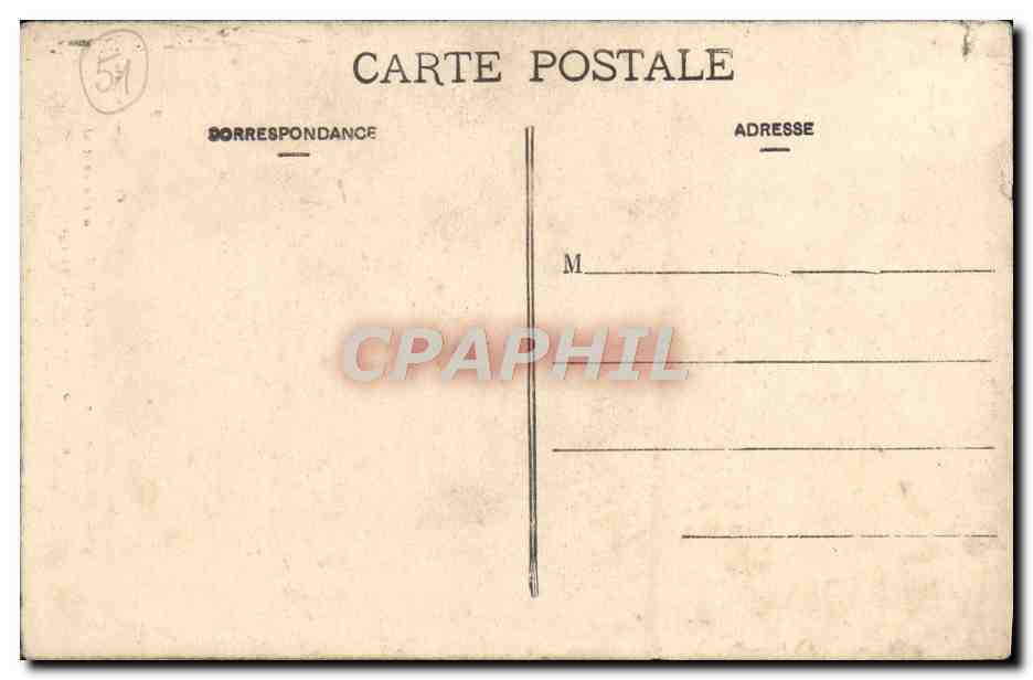 CPA Reims Cathedrale Galle du porche central Le couronnement de la Vierge  — Rückseite