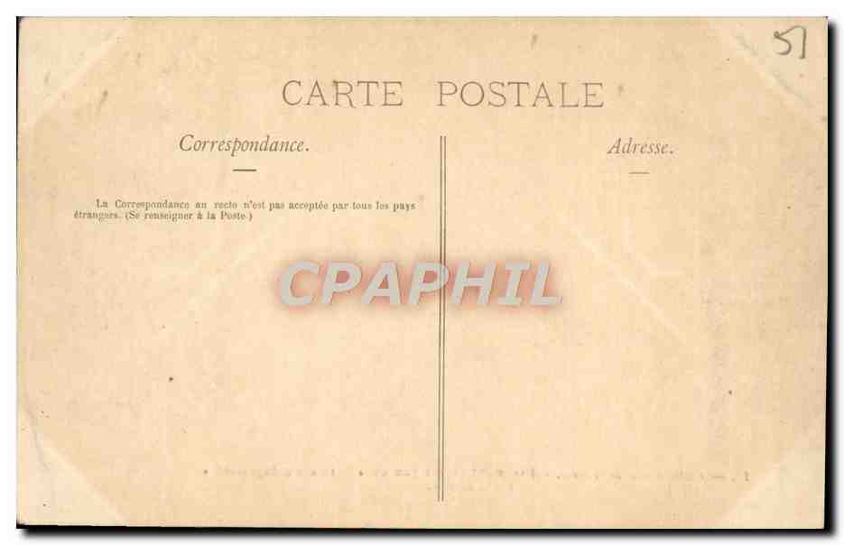 Cathédrale de Reims — Fragment du tympan du « Portail du Jugement » — Les Damnés — éditeur Royacy, n°12 — Verso