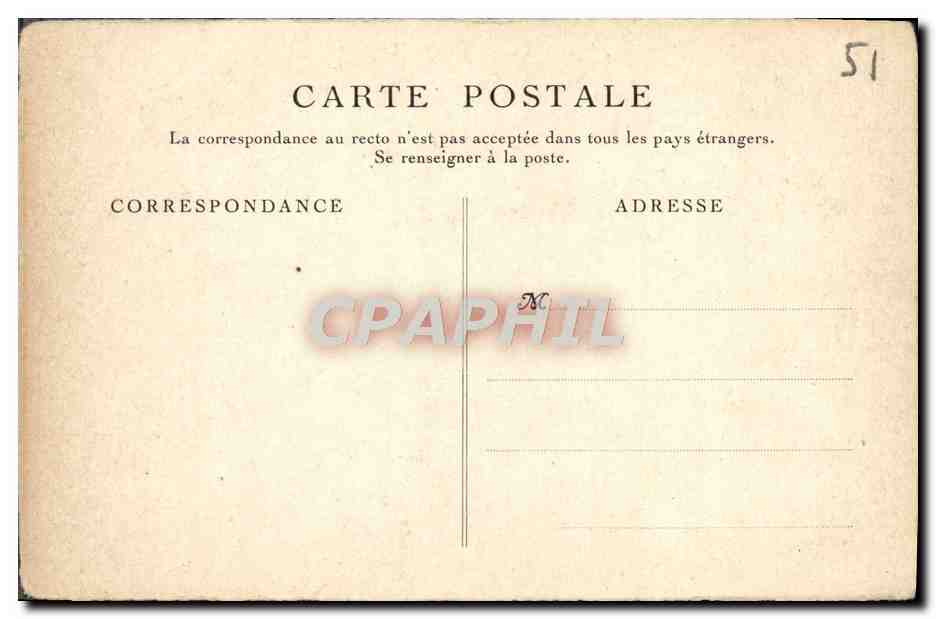 CPA Reims Portail Lateral De l'Eglise Saint Remy — Verso