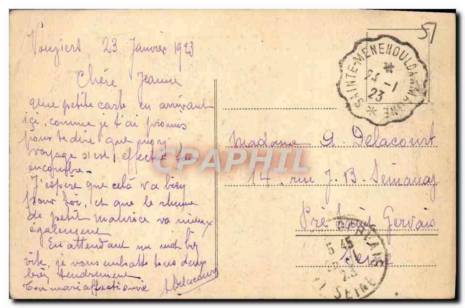 Reims — La Cathédrale incendiée et bombardée par les Allemands 1914-1918 — L'Abside — Rückseite