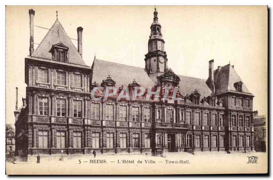 CPA Reims L'hotel de ville