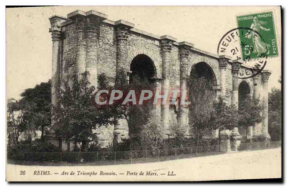 CPA Reims Arc de Triomphe Romain Porte de Mars