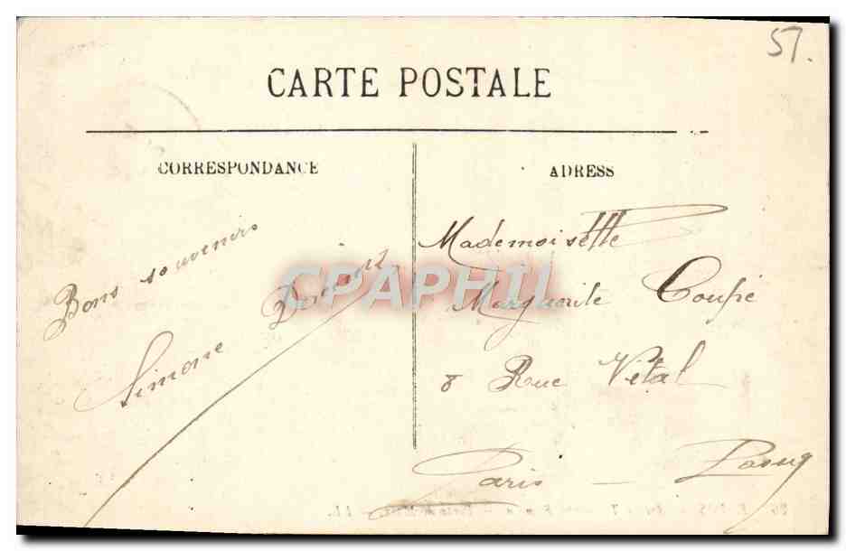 CPA Reims Arc de Triomphe Romain Porte de Mars — Verso