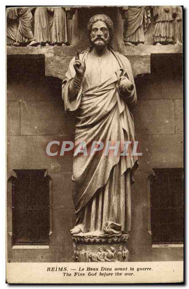 Reims — Le Beau Dieu avant la guerre — Édition Reims Cathédrale