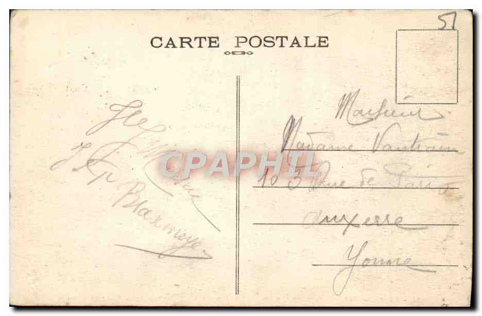CPA Reims Vue Generale des Etablissements Pommery Vue prise de la butte St Nicaise — Rückseite