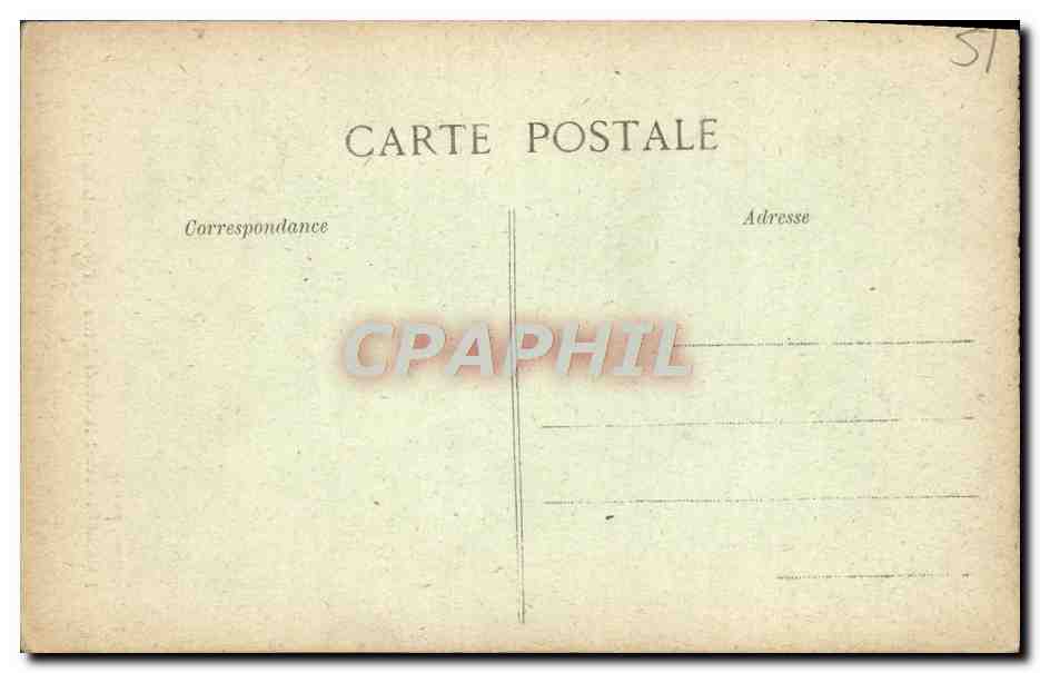 Reims avant la Grande Guerre — Portail de la Cathédrale — Thullier, Éditeur, Epernay — Verso