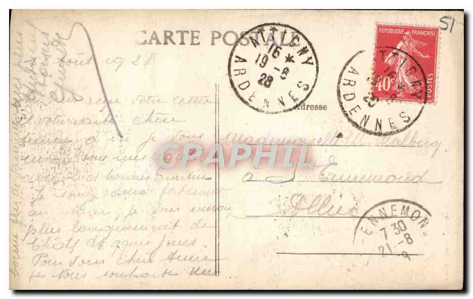 CPA Reims Avant la Grande Guerre La cathedrale — Rückseite