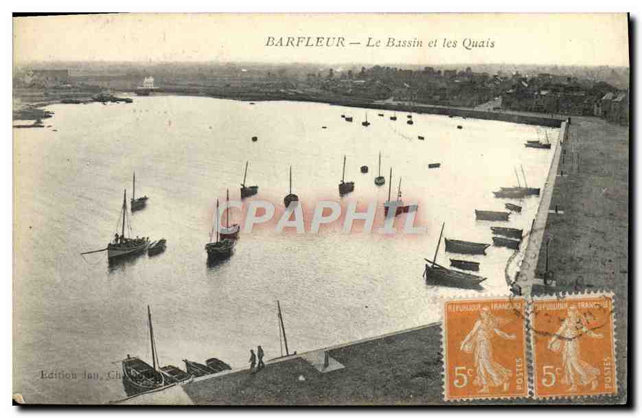 Barfleur — Le Bassin et les Quais — Edition Jan, Châlons