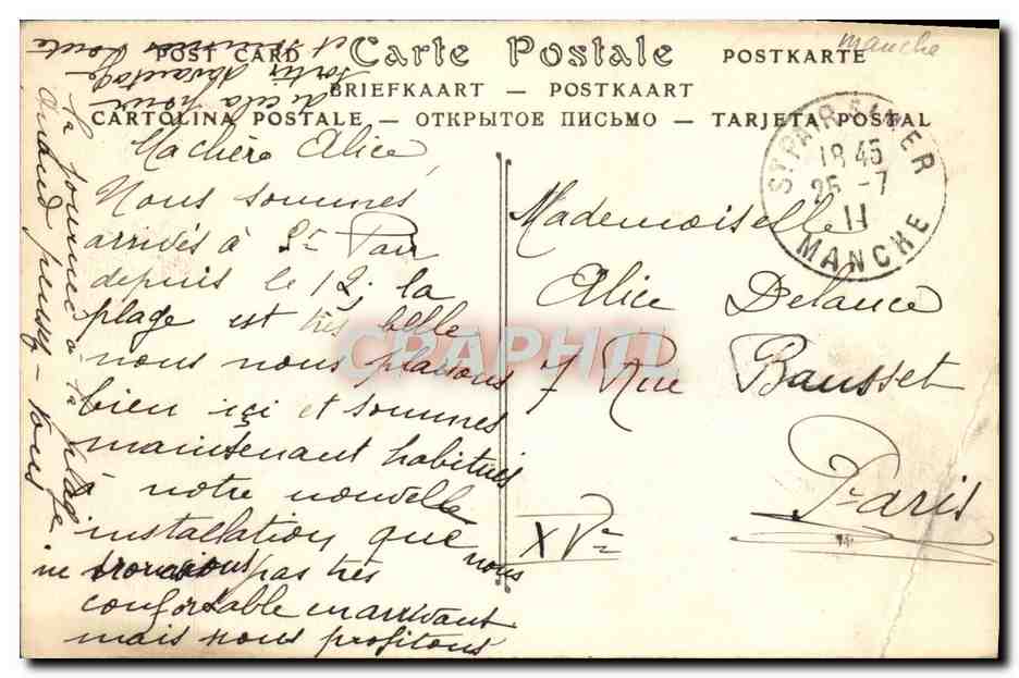 CPA Saint Pair La Plage et le Casino — Rückseite
