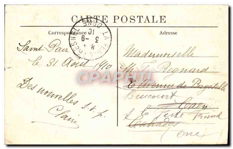 St-Pair-sur-Mer — Vue prise de la Plage St-Nicolas — éditeur inconnu, n° 194 — Rückseite