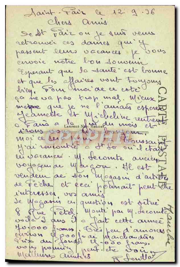 SAINT-PAIR-sur-MER - La Plage — éditeur Laurent-Ner, n° 1262 — Reverso