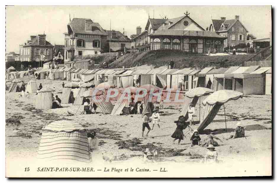 Saint-Pair-sur-Mer — The Beach and the Casino — LL. n°15