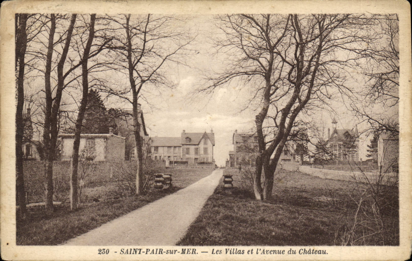 SAINT-PAIR-sur-MER — Les Villas et l'Avenue du Château — Édition A. Bernard, n° 230