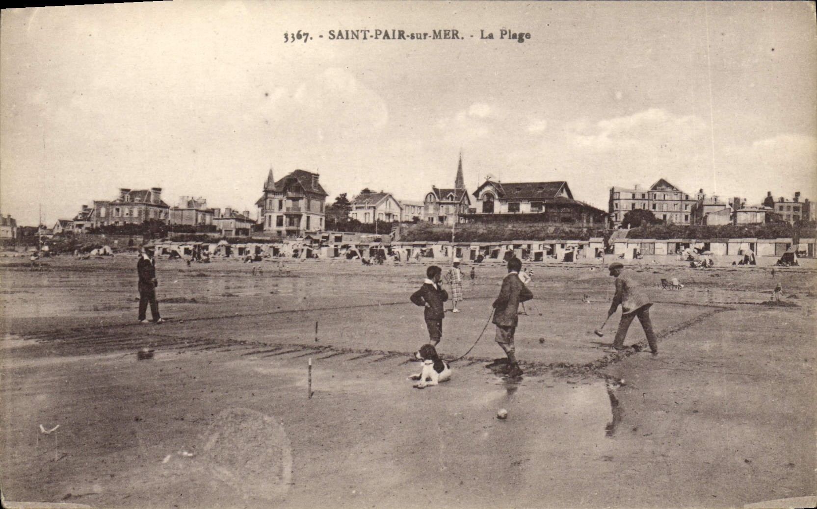 CPA Saint Pair Sur Mer La Plage Jeu de croquet