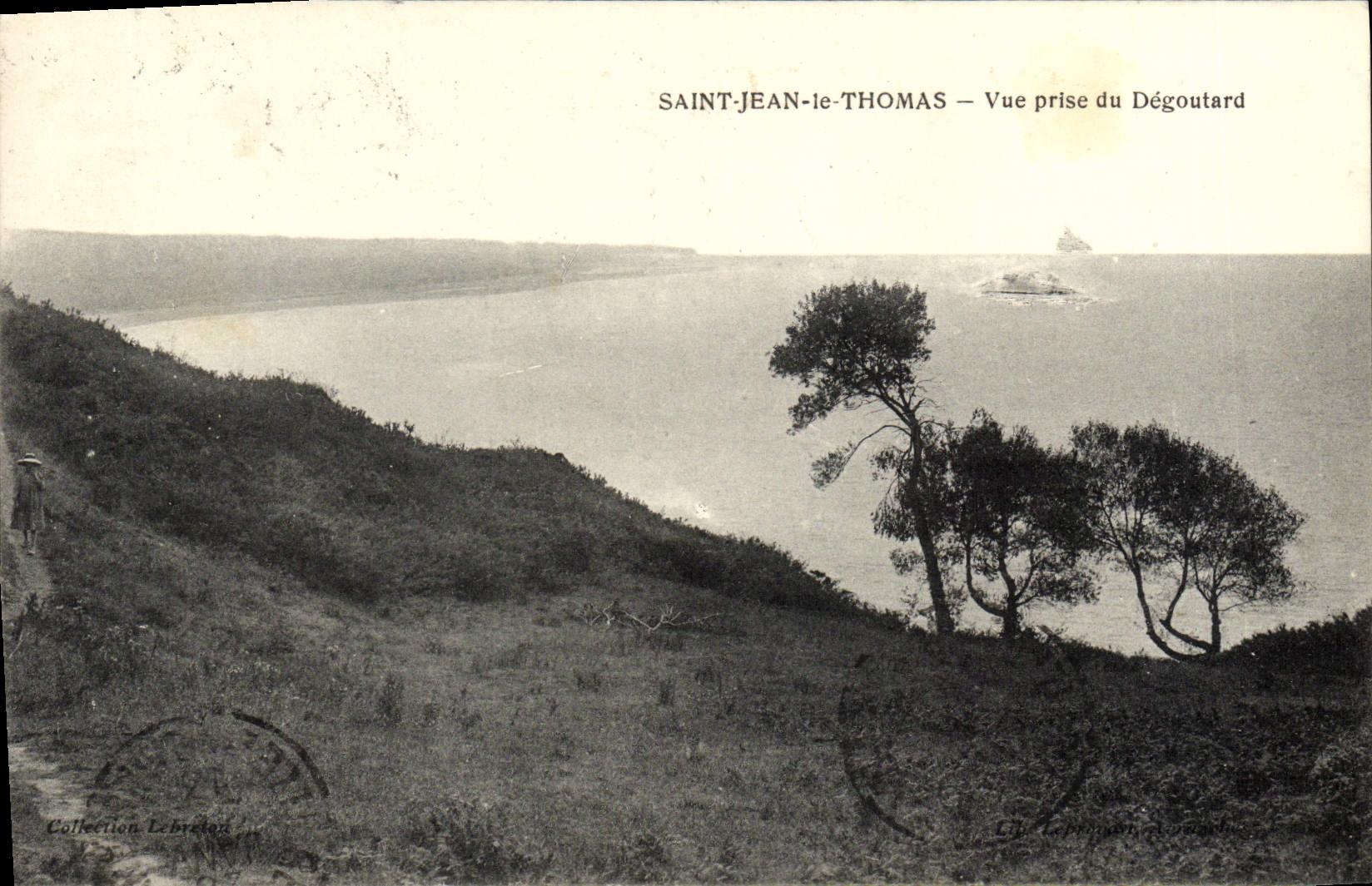 Saint-Jean-le-Thomas — Vue prise du Dégoutard — Collection Lebreton