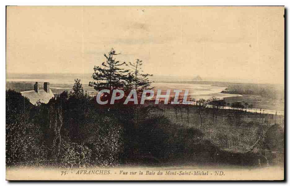 Avranches — Vue sur la Baie du Mont-Saint-Michel — ND.