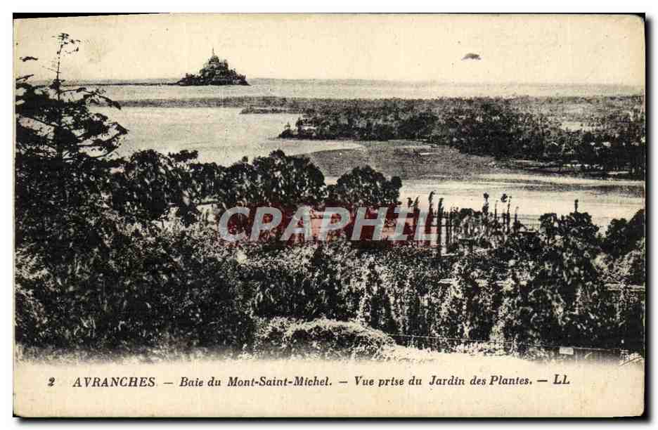Avranches — Baie du Mont-Saint-Michel — Vue prise du Jardin des Plantes — LL