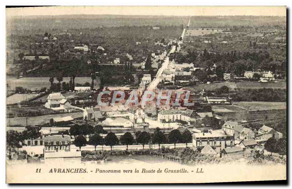 Avranches - Panorama vers la Route de Granville - LL