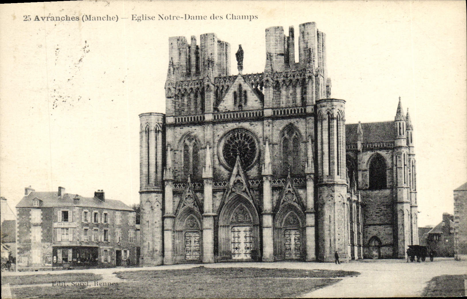 Avranches (Manche) — Église Notre-Dame des Champs — Édit. Sorel, Rennes