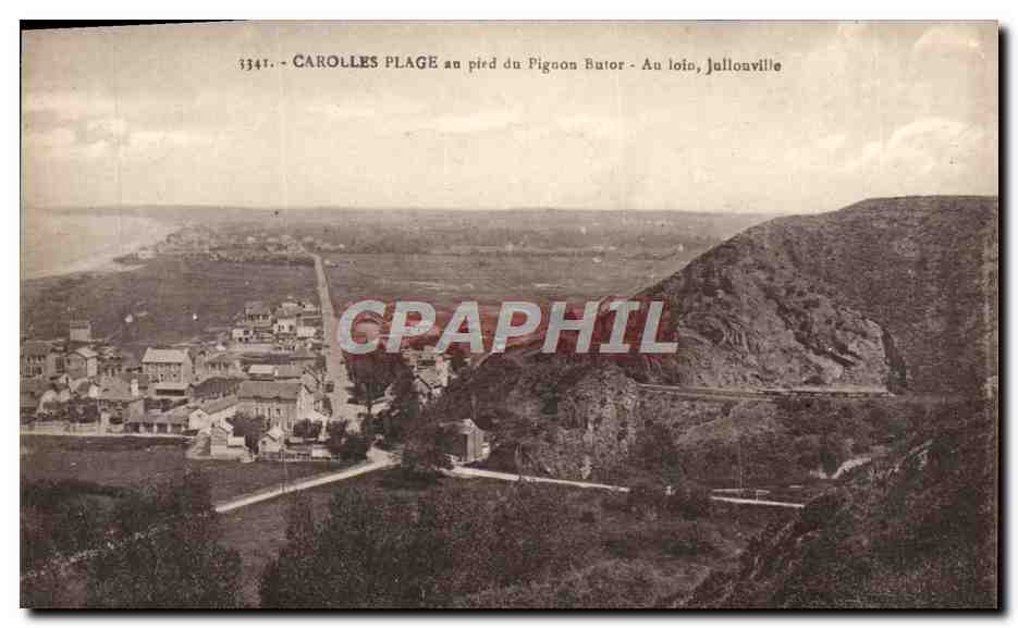 Carolles Plage au pied du Pignon Bator - Au loin, Jallouville — Laurent, Nél. - Hémenes