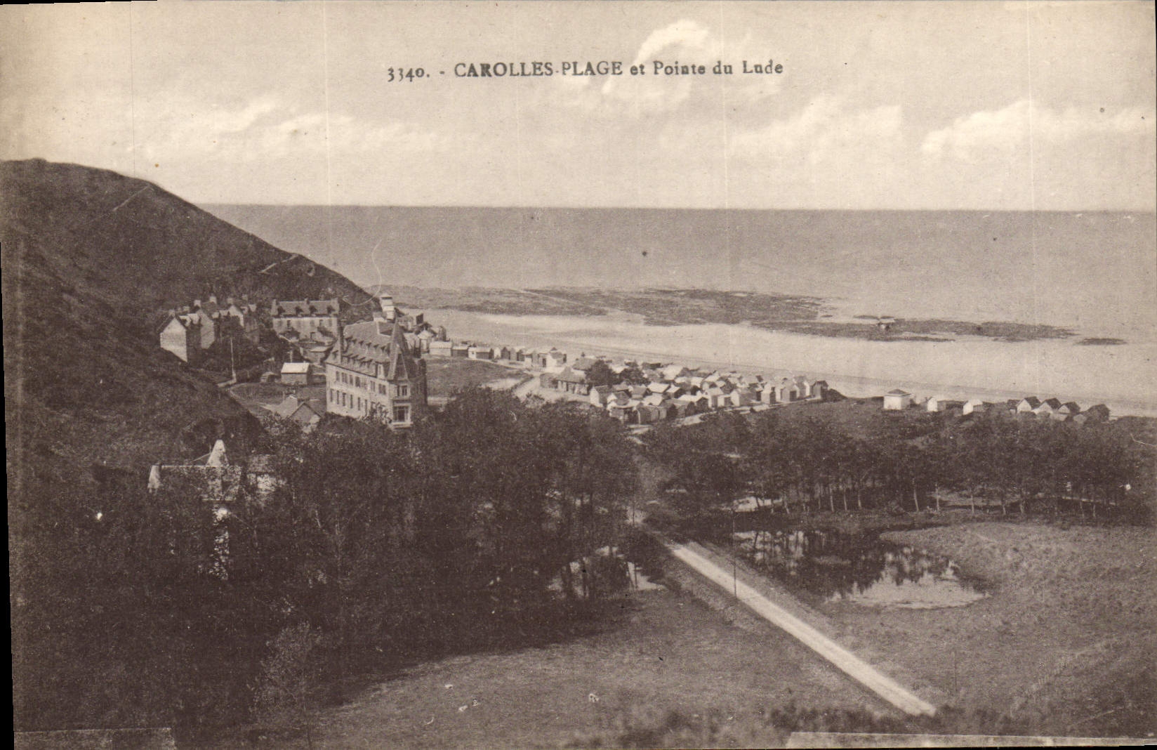 Carolles-Plage et Pointe du Lude — vue panoramique — Laurent-Nel, Rennes, n°3140