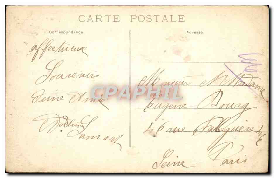 CPA Carolles Les Chalets de la Falaise — Rückseite