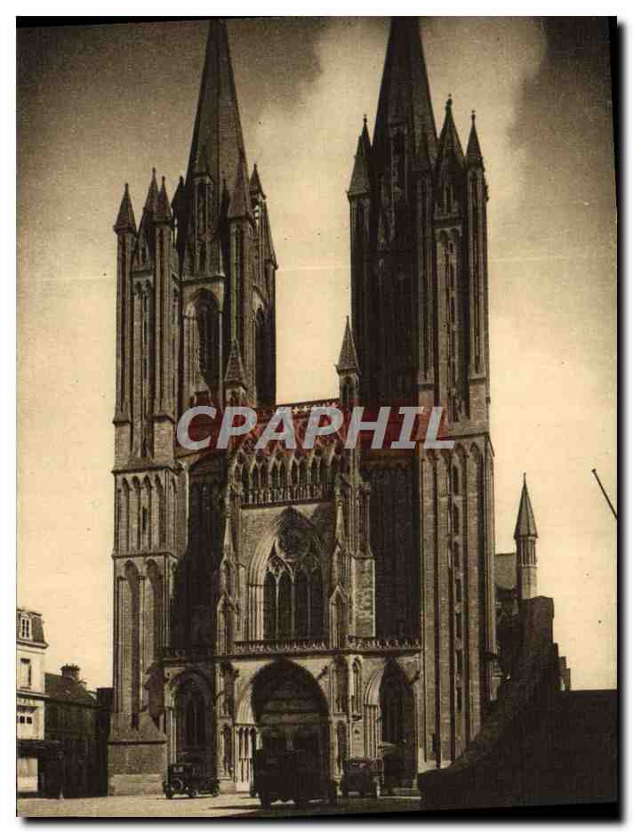 CPA La Normandie Pittoresque Coutances La Cathedrale